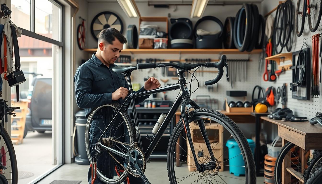 Revisión y reparación de bicicleta